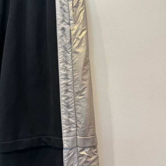 Free People End Zone Pant Wide Leg Sweatpants Metallic Track Stripe Women sz XS - Picture 5 of 13